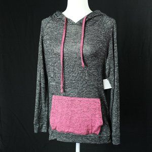 NWT | Hello Mello Black & Pink Thin Sweatshirt | S